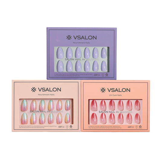 Dreamy Horizon Set: 3 Nail Sets + Tools Included