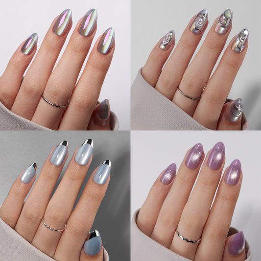 Starlit Romance Set: 4 Nail Sets + Tools Included