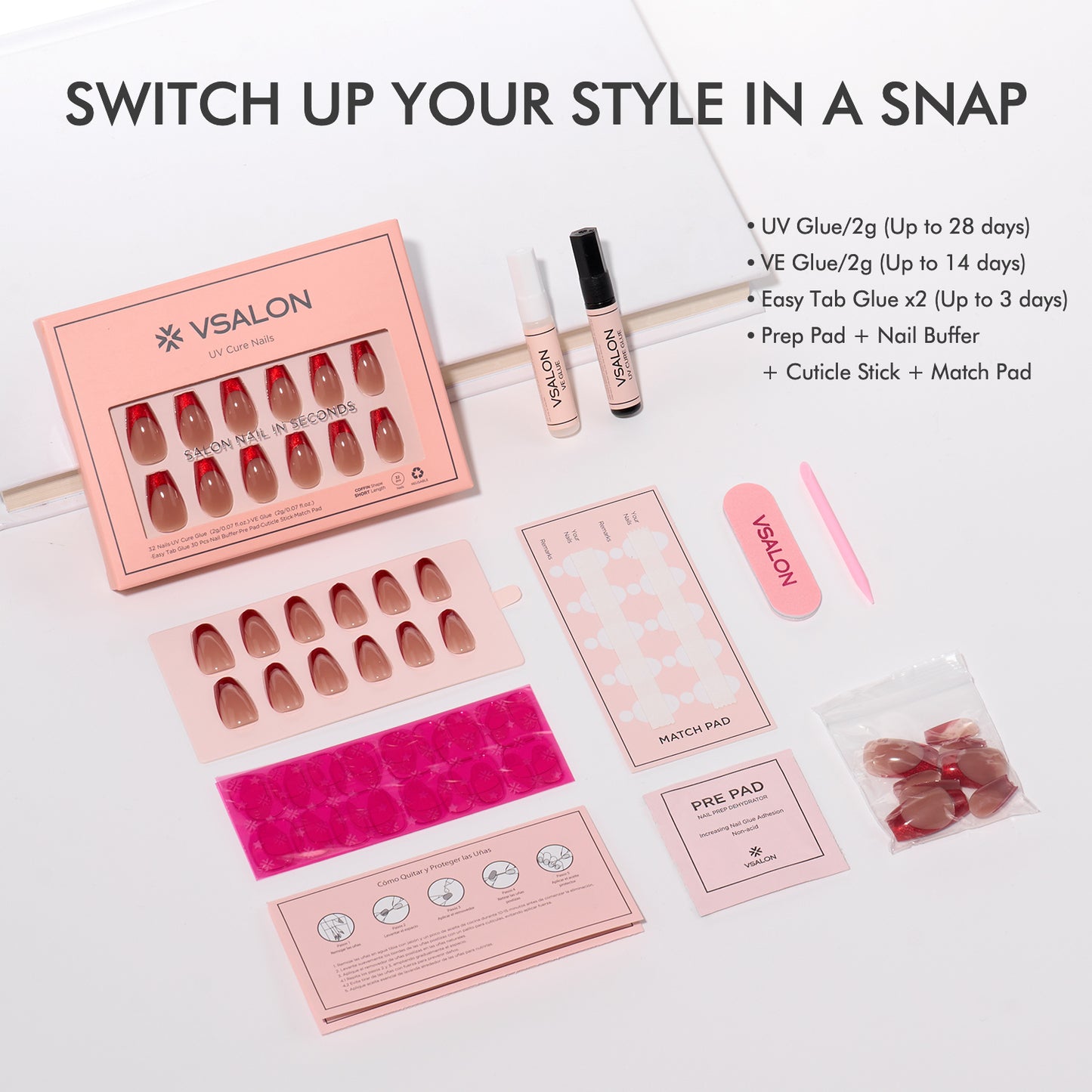 Mega Lucky Bag 2025: Mixed and Matched Nails w/ KITS: 7–9 Sets