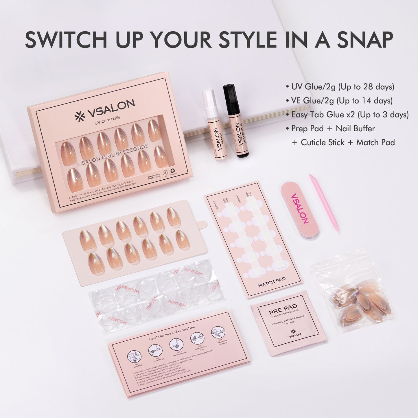 Mega Lucky Bag 2025: Mixed and Matched Nails w/ KITS: 7–9 Sets