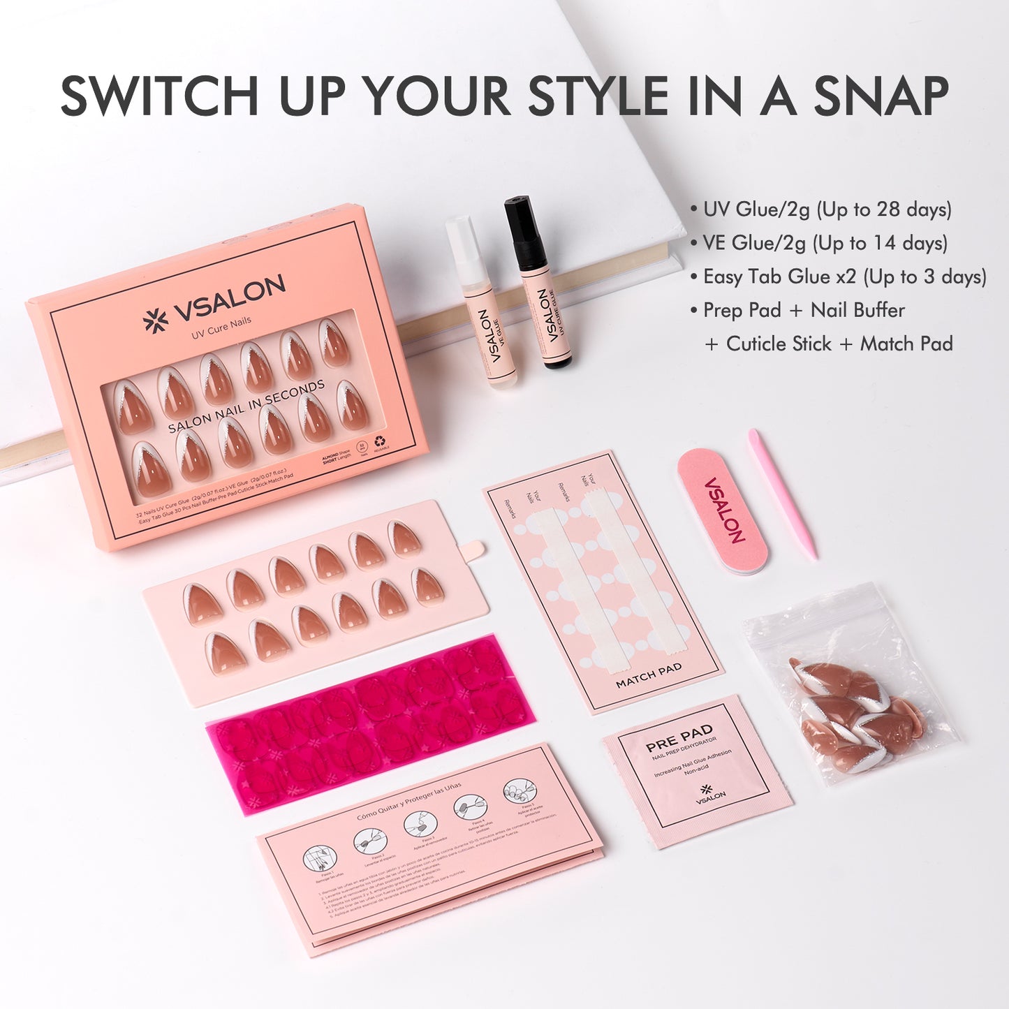 BTS Glam Lucky Bag: Mixed and Matched Nails+Remover+Cuticle Oil+LAMP