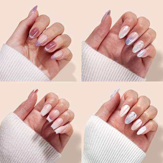 Turnkey Salon Kit: Surpised Luxury 4 Nails Set+ UV LAMP+Remover+VE Glue