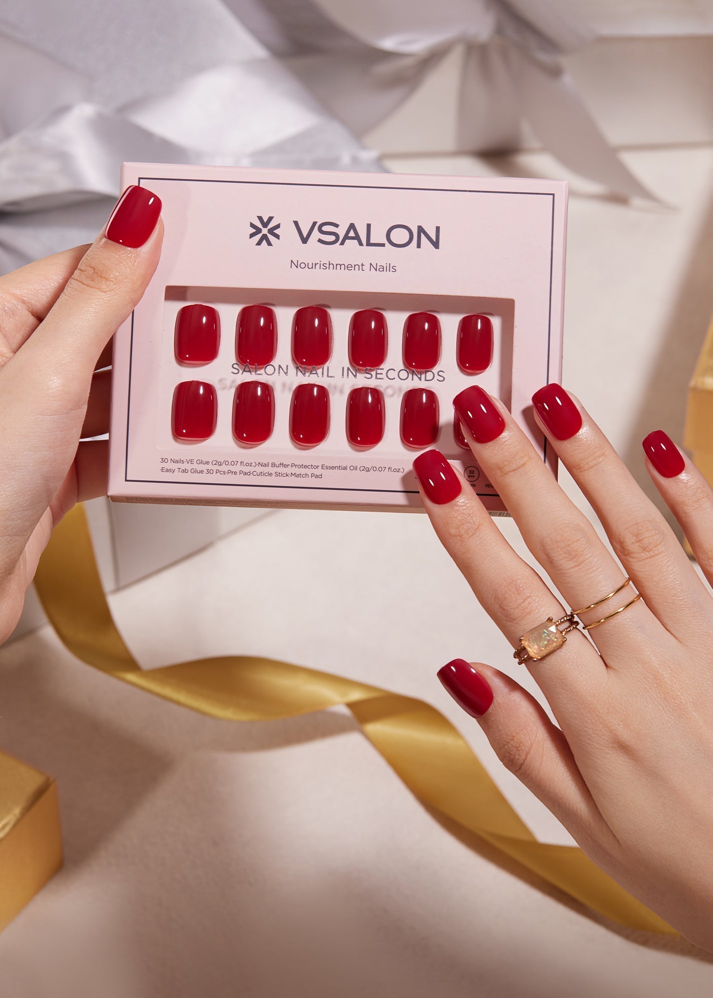 press on nails holiday festive style usa