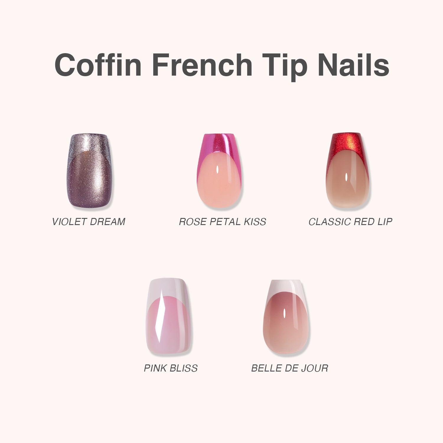 Coffin French Tip Press-On Nails 2026: Sleek, Chic & Statement-Ready