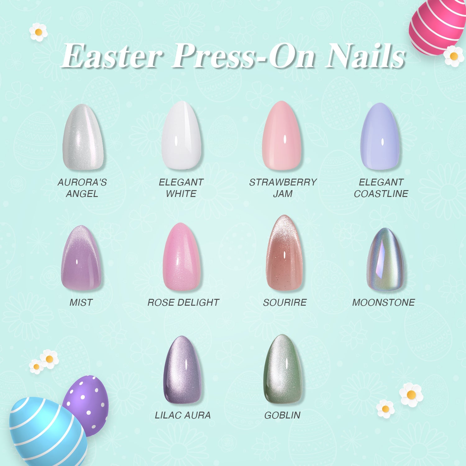 10 Easter Press-On Nails Perfect for a Soft Spring Manicure