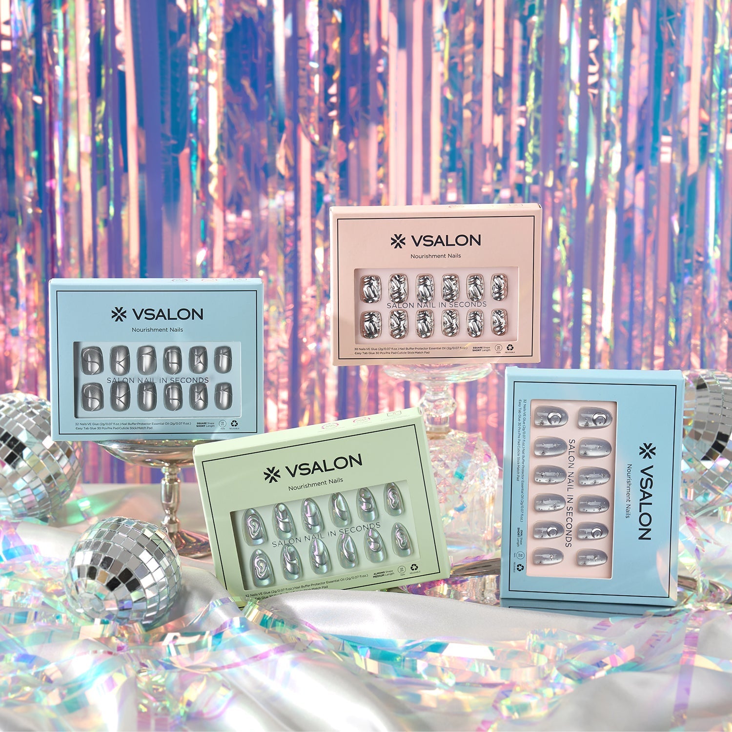 Best Silver 3D Press-On Nails for Bold, Futuristic Looks