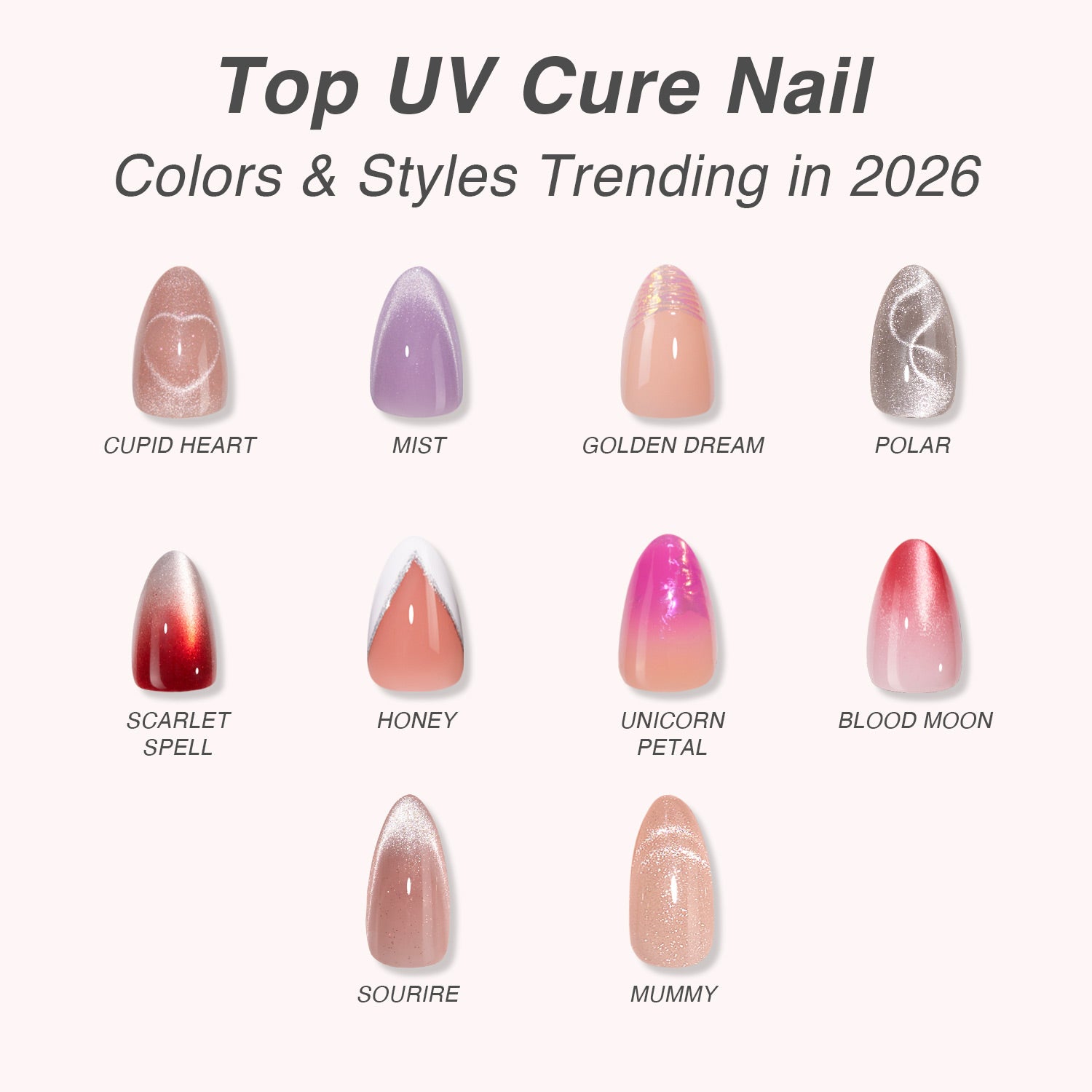Top UV Cure Nail Colors & Styles Trending in 2026