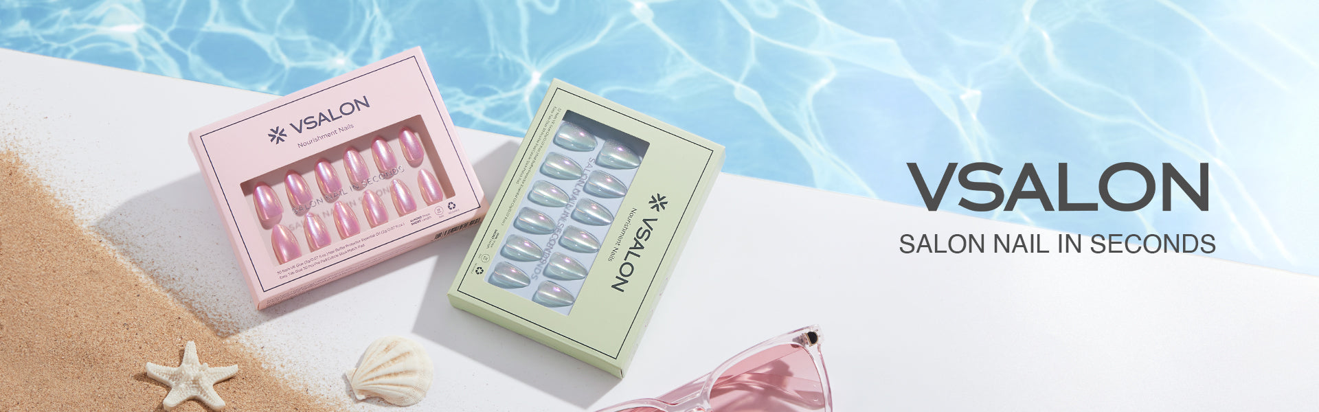 Summer Vacation Vibe | Beach-Inspired Press-On Nails for Sunny Getaways