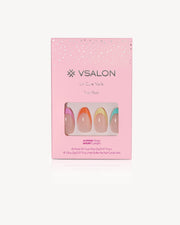 🌈 Color Pop French Tips – Mini UV Press-On Set