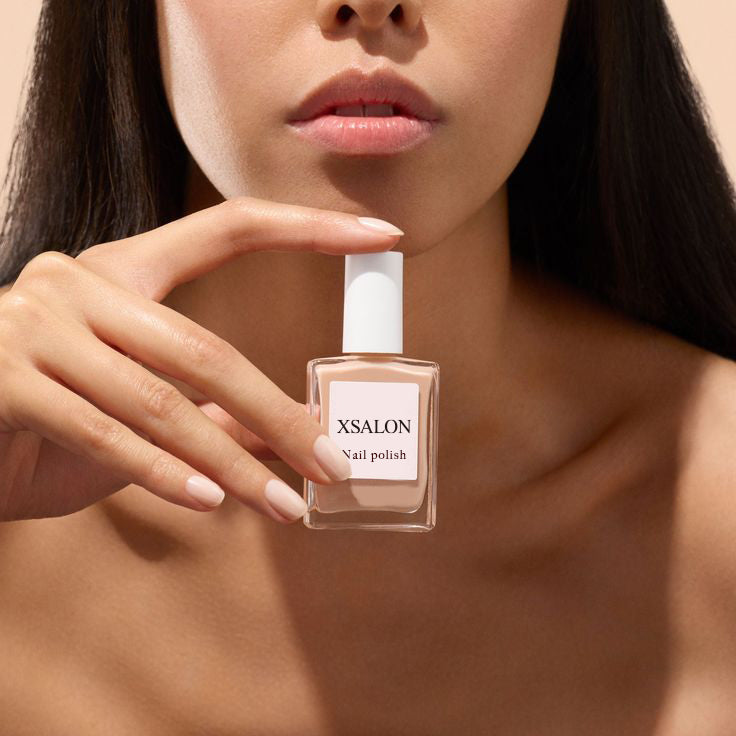 Nail polish protector in the nature of a thinplastic covering applied to nails