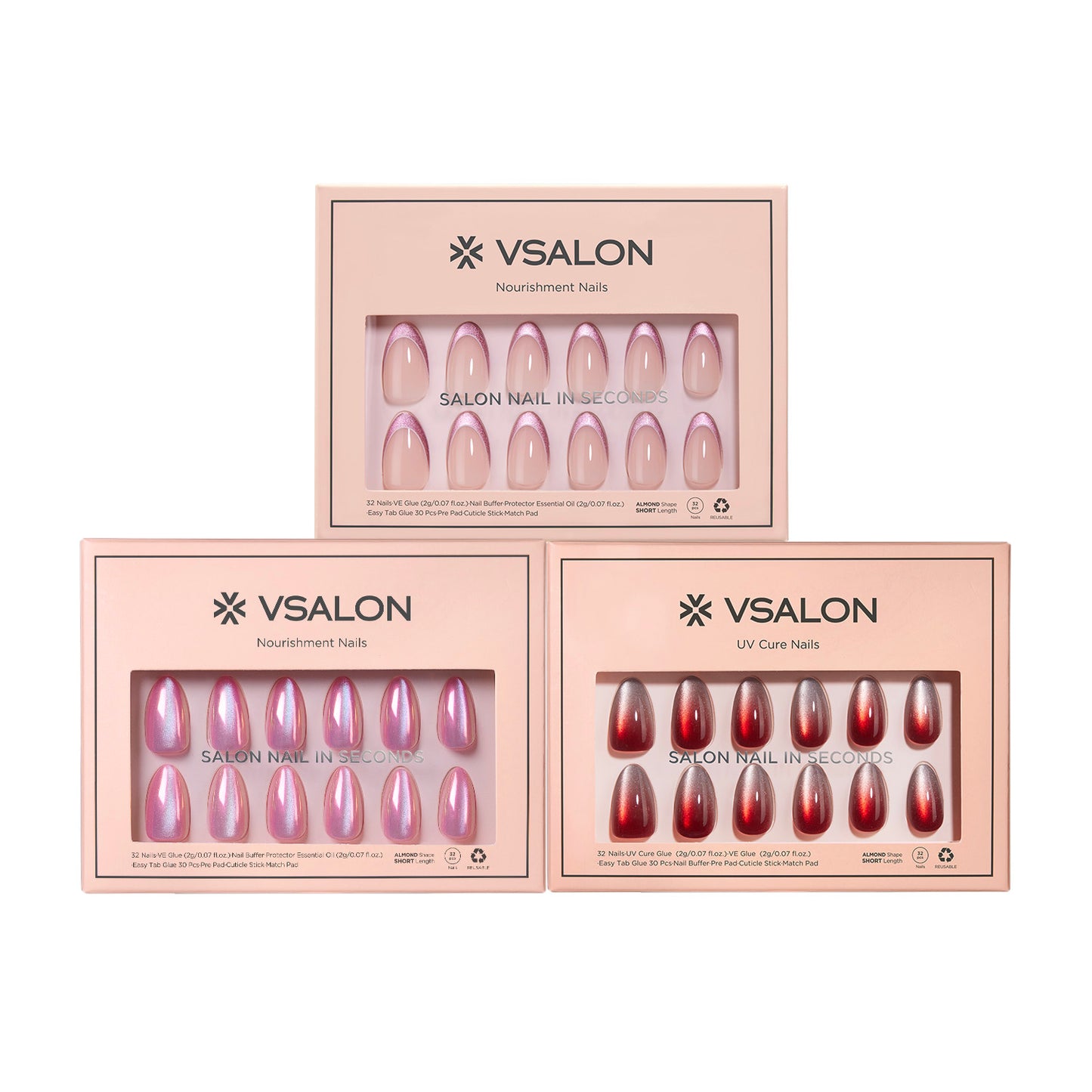 Morning Whisper Set: 3 Nail Sets + Tools Included