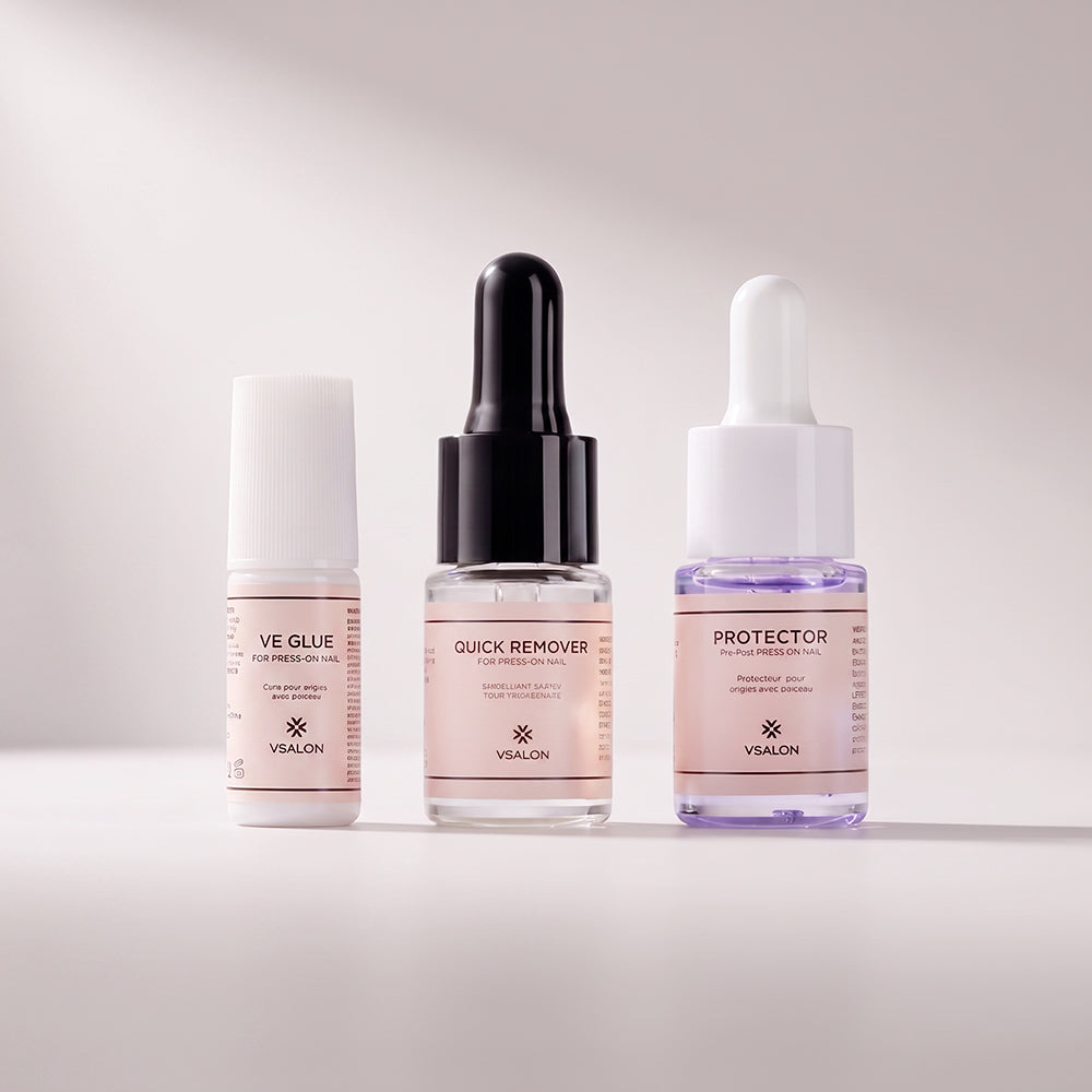 Long-Wear Press-On Nail Essentials Trio