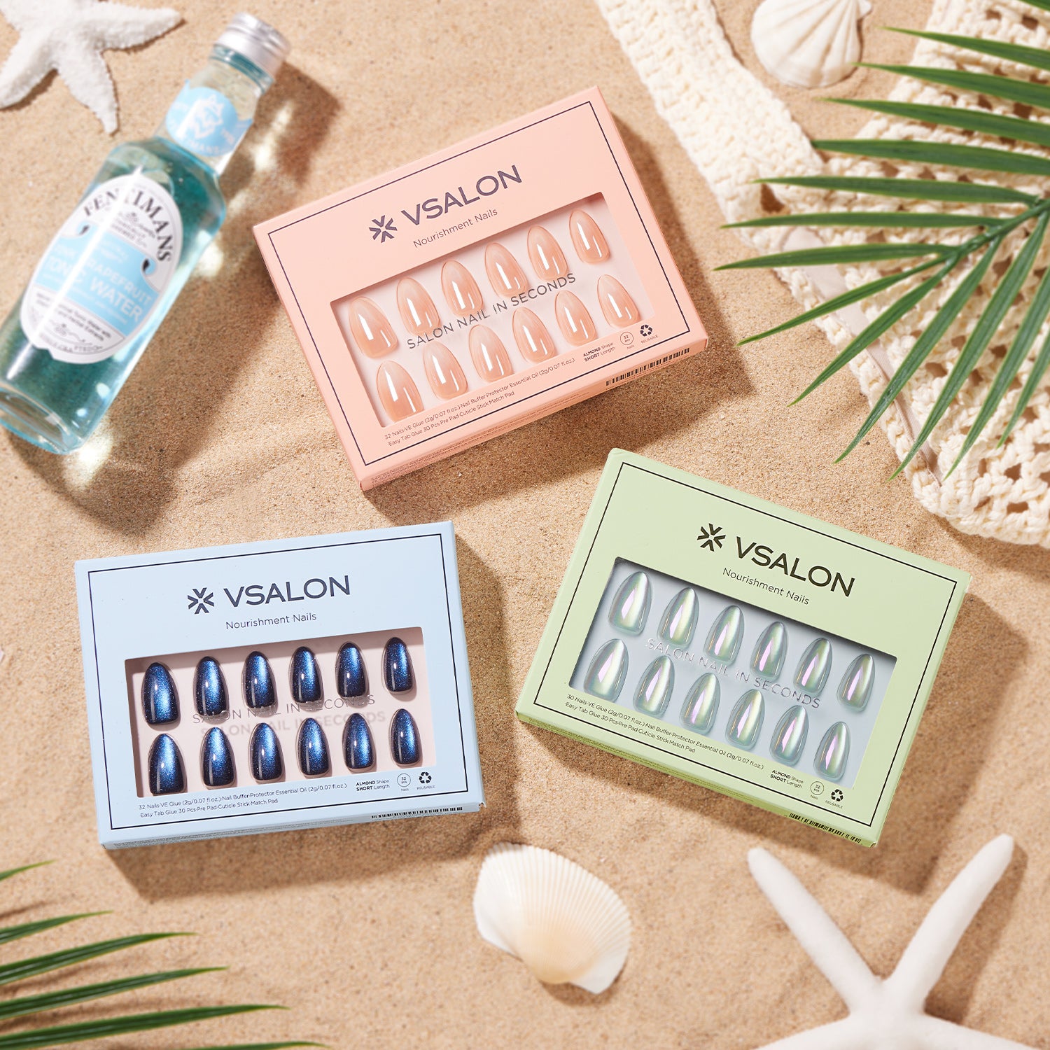 🏖️ Summer Beach Vibes Mystery Box: Includes 2–4 Nail Sets