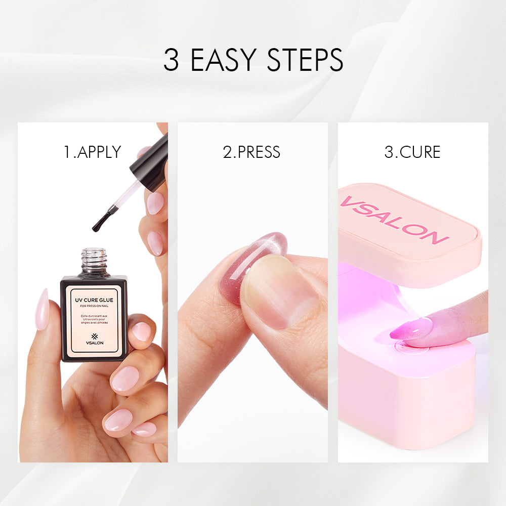 Surprise UV Starter Kit – Lamp, UV Glue & Mystery Nails