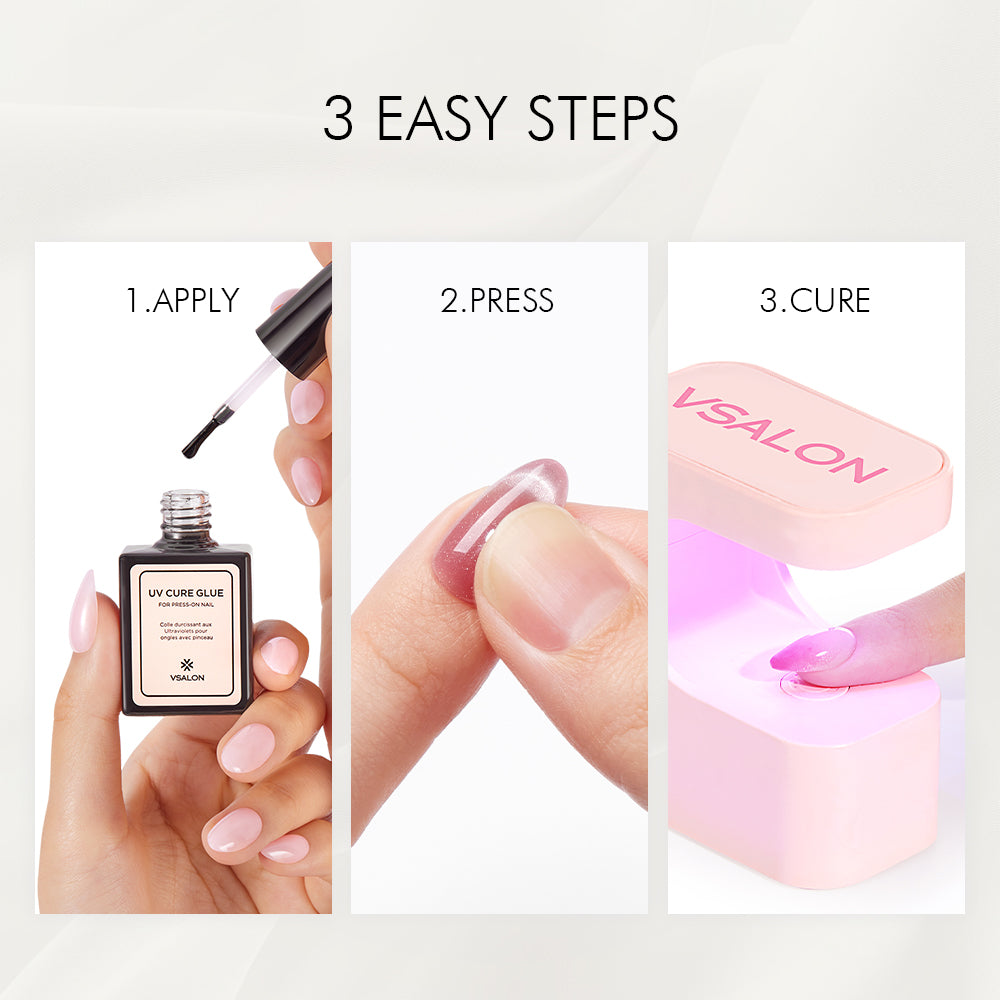 Surprise UV Starter Kit – Lamp, UV Glue & Mystery Nails