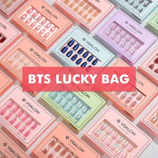 BTS Glam Lucky Bag: Mixed and Matched Nails+Remover+Cuticle Oil+LAMP