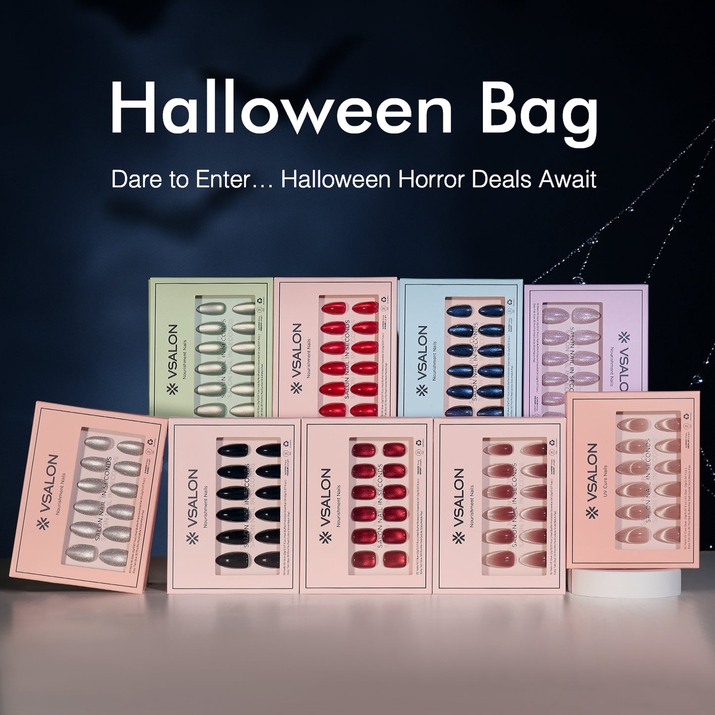 Halloween Lucky Bag: 9-12 Spooky Nails+Kits