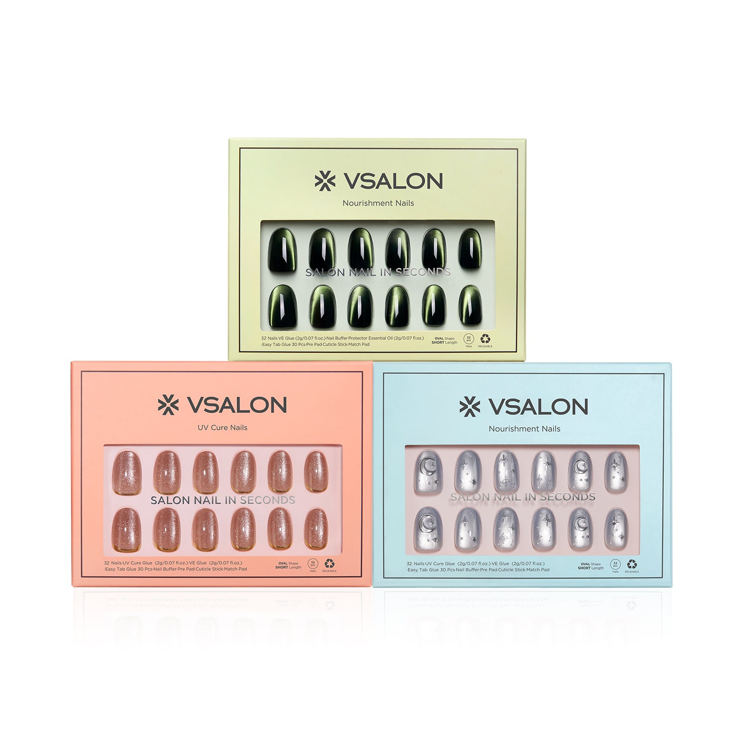 Short Oval & Square Sets