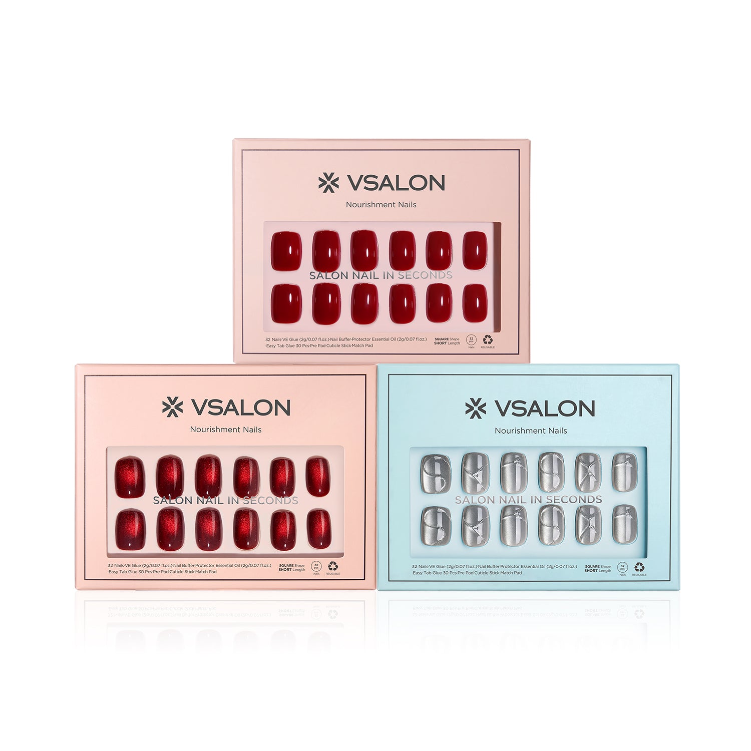 Short Oval & Square Sets
