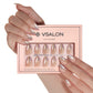 VSALON UV Cure Nails Autumn Gold Cat Eye Short Almond Press On Nails - salon-quality, long-lasting.