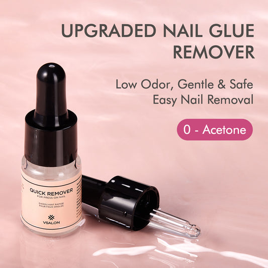 Drop of VSALON gentle nail remover – acetone-free, enriched with vitamin E