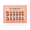 VSALON Nourishment Nails “Truffle Halo”Gold Short Almond Press On Nails – easy to apply, salon-quality, lasts 25+ days